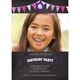 Pink Birthday Banner Invitations Image 2 of 5